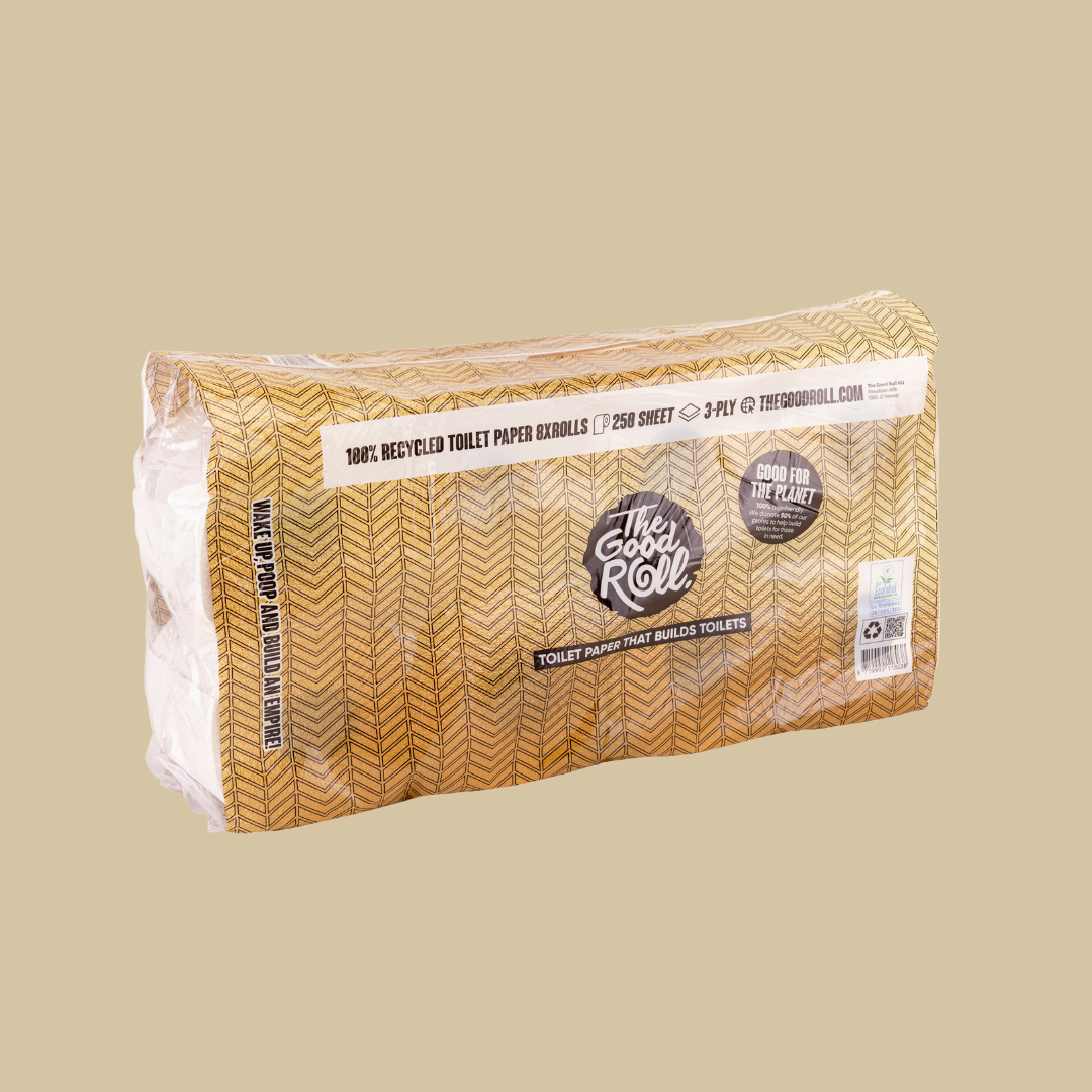 Standaard toiletrol | Recycled toiletpapier in zak