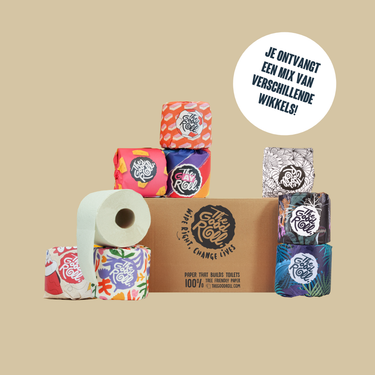 Standaard toiletrol met wikkel | Recycled toiletpapier